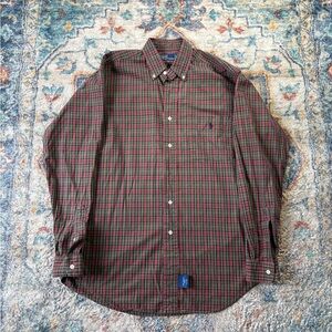 Vintage Polo Ralph Lauren Plaid Button-up Shirt Medium